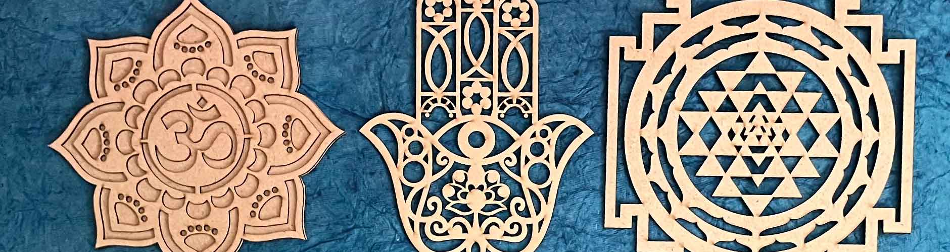 MDF Base for DIY Art Projects, Mandala Designs & Clay Work