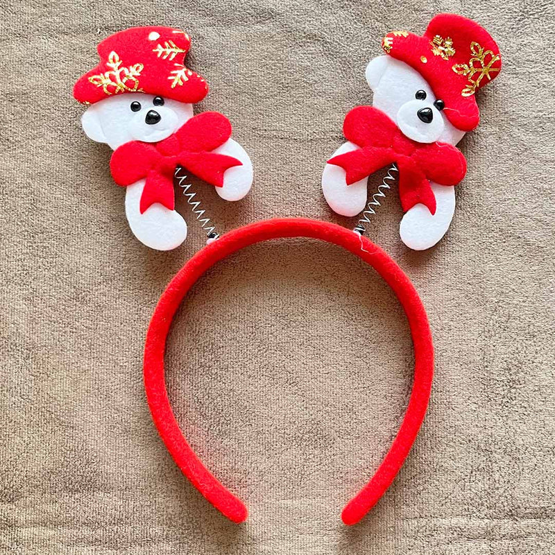 Cute Bear With Springs Head Band For Girls