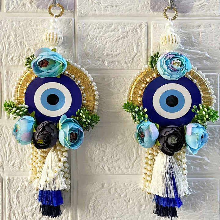 Evil eye Floral Door Entrance Decoration Hanging Pair for home & office entrance décor