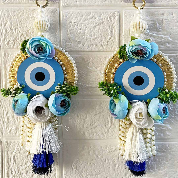 Evil eye Floral Door Entrance Decoration Hanging Pair for home & office entrance décor