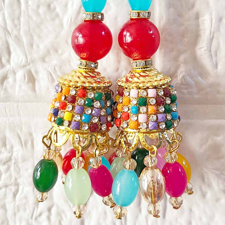 Multicolor D7 Latkan Tassel Pack of 2 for Saree Pallu, Blouse, Suits, Dupatta, Lehenga