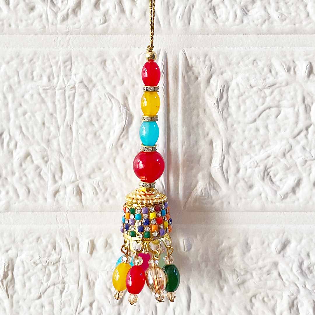 Multicolor D7 Latkan Tassel Pack of 2 for Saree Pallu, Blouse, Suits, Dupatta, Lehenga