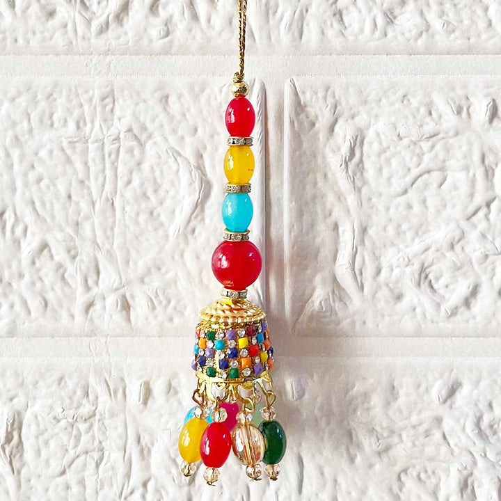 Multicolor D7 Latkan Tassel Pack of 2 for Saree Pallu, Blouse, Suits, Dupatta, Lehenga