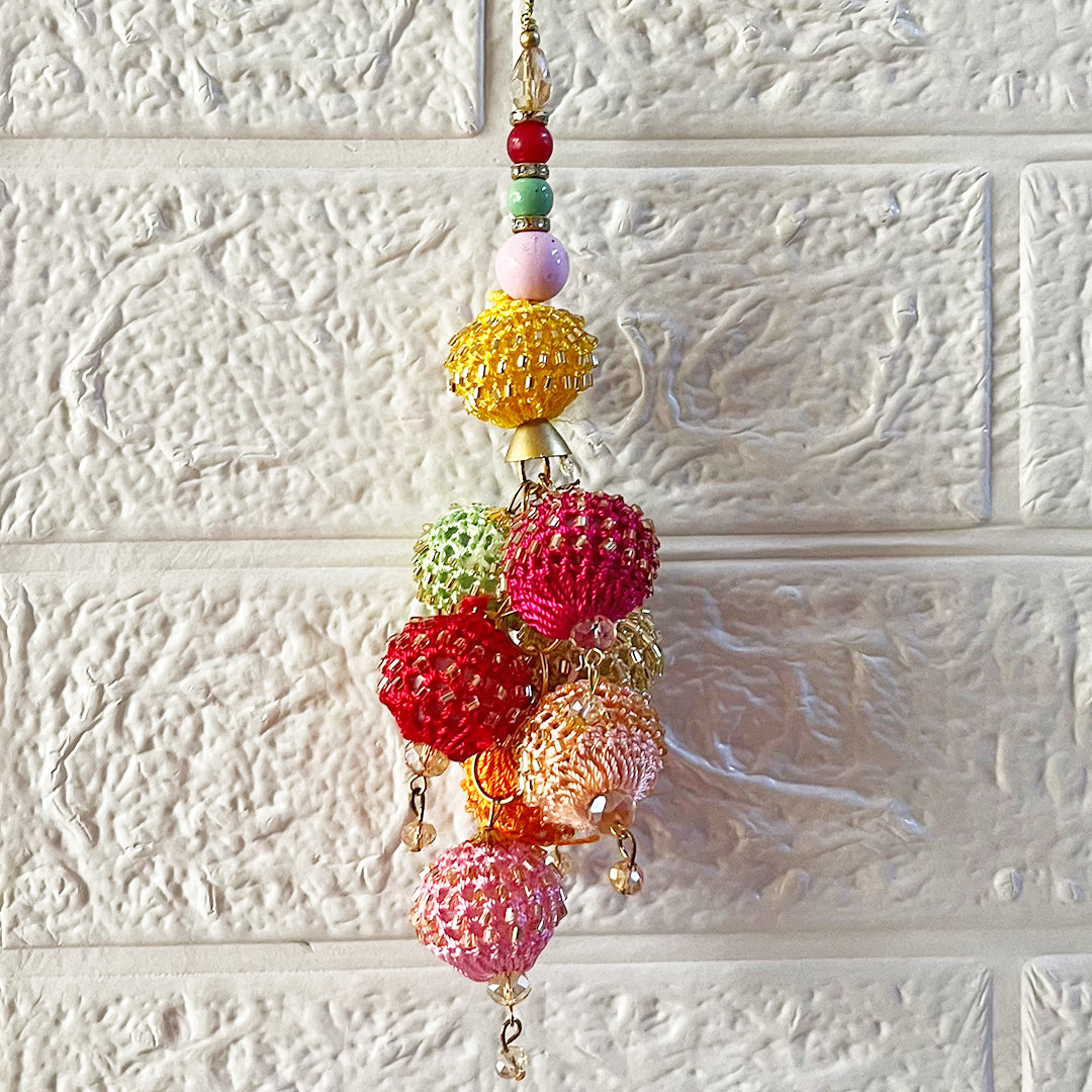 Multicolor D5 Latkan Tassel Pack of 2 for Saree Pallu, Blouse, Suits, Dupatta, Lehenga