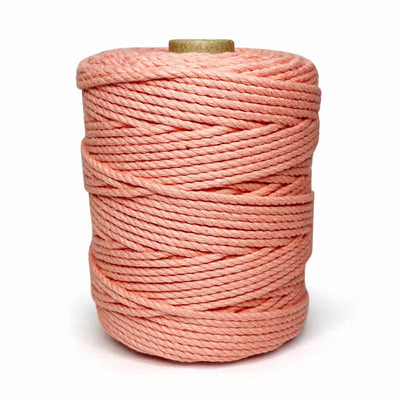 Peach - 4 mm Twisted Macrame Cord | Twisted Macrame Cord | Twisted macrame Cord | Macrame cord | Adikala Craft Store | Art Craft | collection | Projects | DIY | Craft | Craft Making