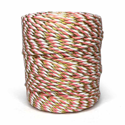 Golden Zari - 4 mm Twisted Macrame Cord | Twisted macrame Cord | Macrame cord | Adikala Craft Store |  Art Craft | collection | Projects | DIY | Craft | Craft Making