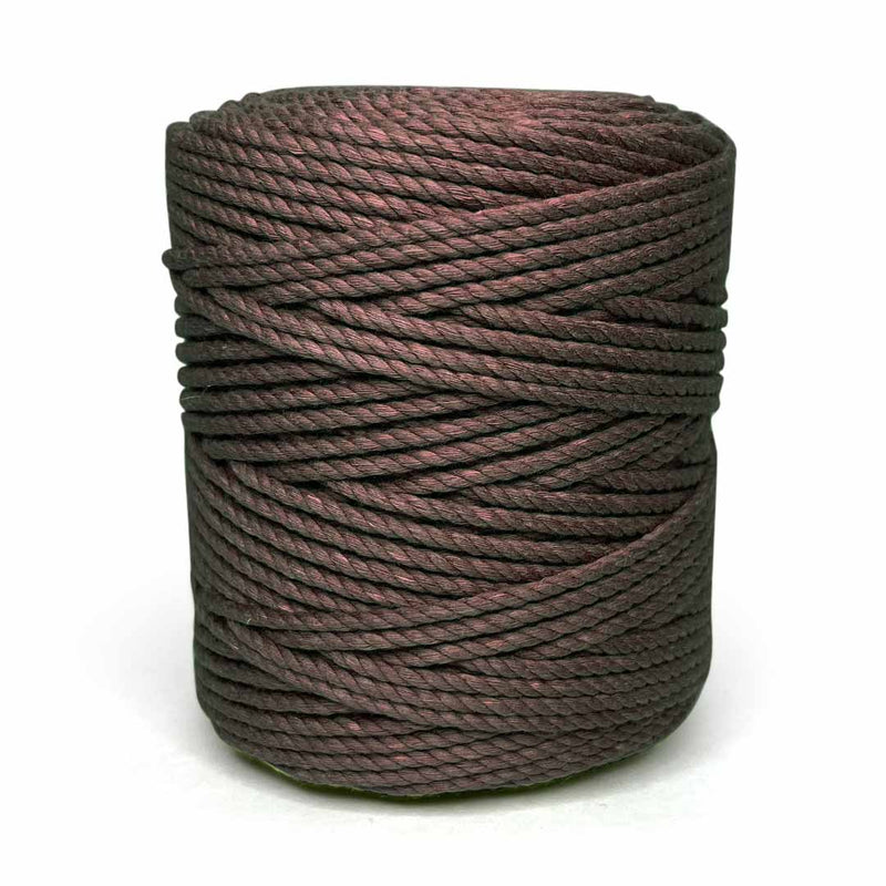 Brown - 4 mm Twisted Macrame Cord | Twisted macrame Cord | Macrame cord | Adikala Craft Store |  Art Craft | collection | Projects | DIY | Craft | Craft Making