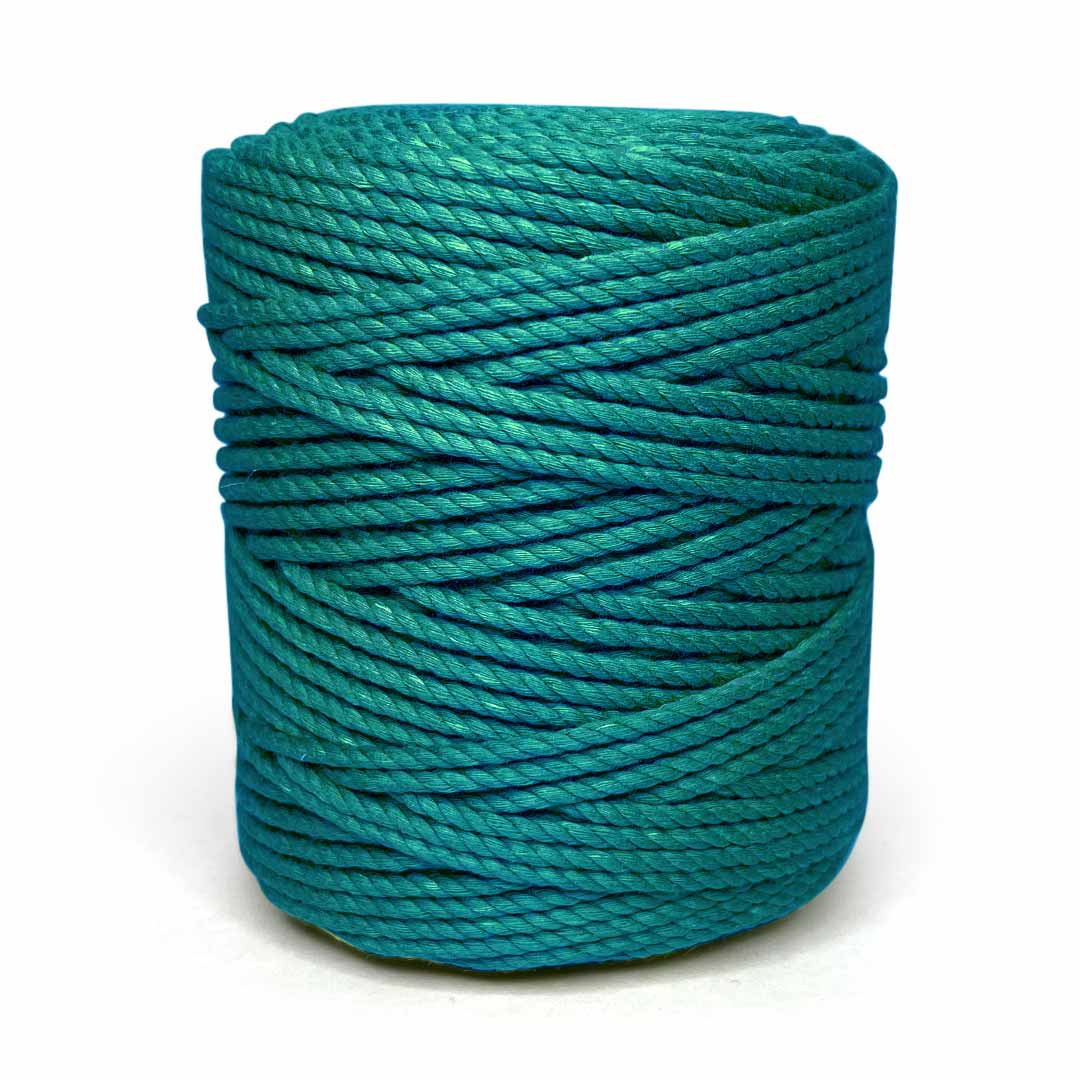 Teal - 4 mm Twisted Macrame Cord | Twisted macrame Cord | Macrame cord | Adikala Craft Store | Art Craft | collection | Projects | DIY | Craft | Craft Making