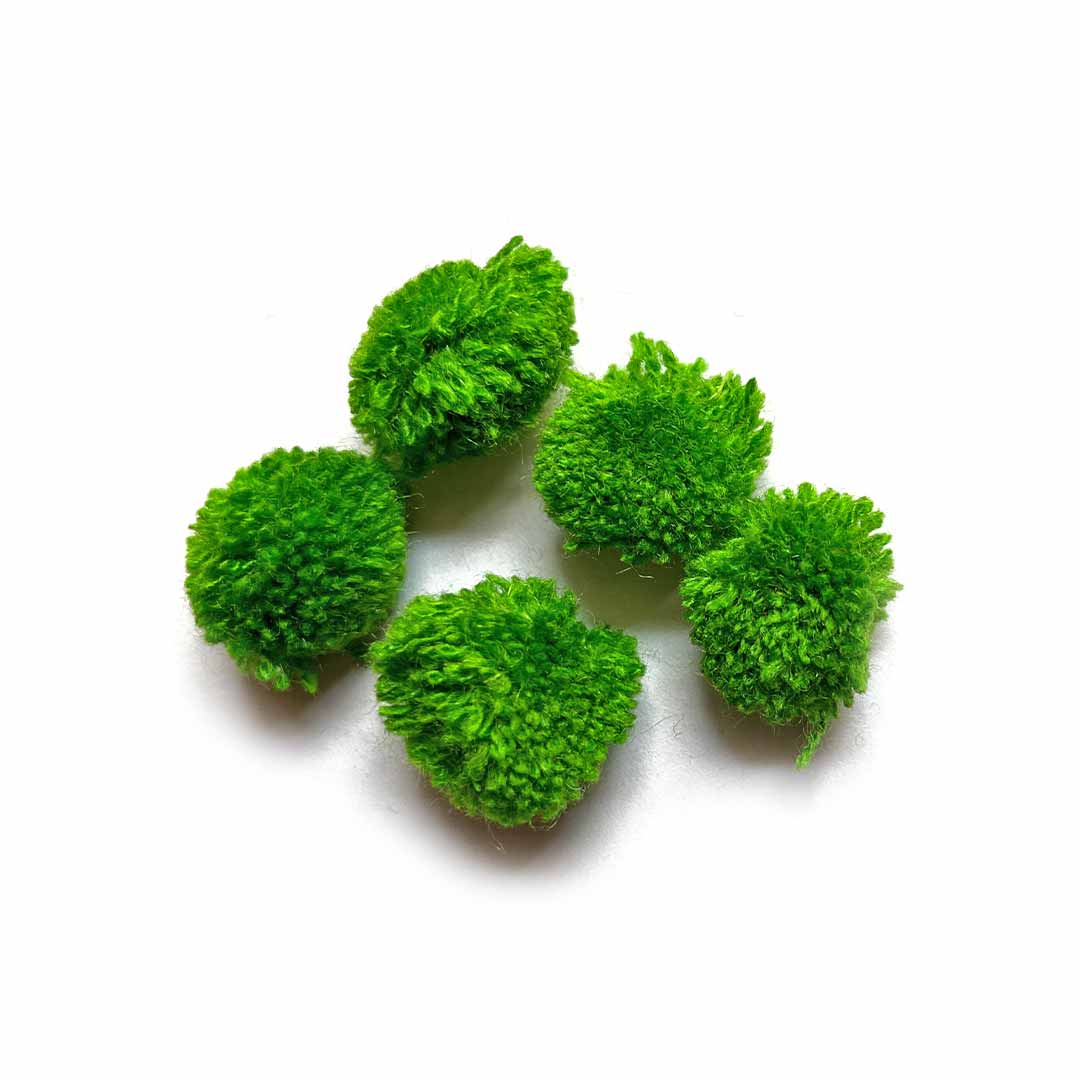 Green - Pom Pom Balls Pack Of 50 | Green - Pom Pom Balls | Pom Pom | Adikala Craft Store | Pom Pom Collection | Project | Decoration