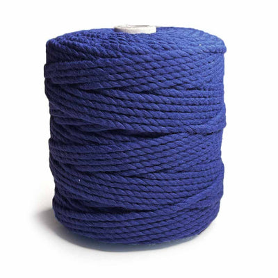 Dark Blue - 4 mm Twisted Macrame Cord | Twisted macrame Cord | Macrame cord | Adikala Craft Store |  Art Craft | collection | Projects | DIY | Craft | Craft Making 