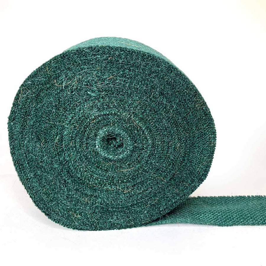 Dark Green Color Natural Burlap Fabric Jute Roll Ribbon 5mtrs | Jute Roll | Fabric Jute Roll | Jute Ribbon | Natural Burlap | Adikala Craft Store |  Art Craft | Decoration |  Border Collection | Craft Making