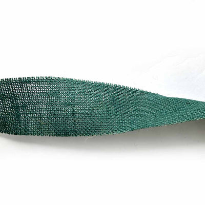 Dark Green Color Natural Burlap Fabric Jute Roll Ribbon 5mtrs | Jute Roll | Fabric Jute Roll | Jute Ribbon | Natural Burlap | Adikala Craft Store |  Art Craft | Decoration |  Border Collection | Craft Making