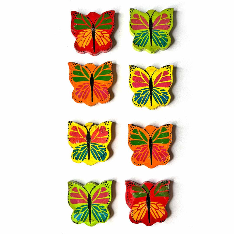 Multi Color Wooden Butterfly