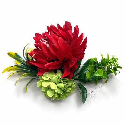 Red & Green Color Artificial Flower Bunch Set of 2 | Red Artificial Flower | Green Color Artificial Flower | Flower Bunch Set of 2 | Adikala Craft Store | Craft Store | Art Craft | Decoration | Festivals | Adikala | Shadi | Wedding | wooden Color Flower | Rose Flower