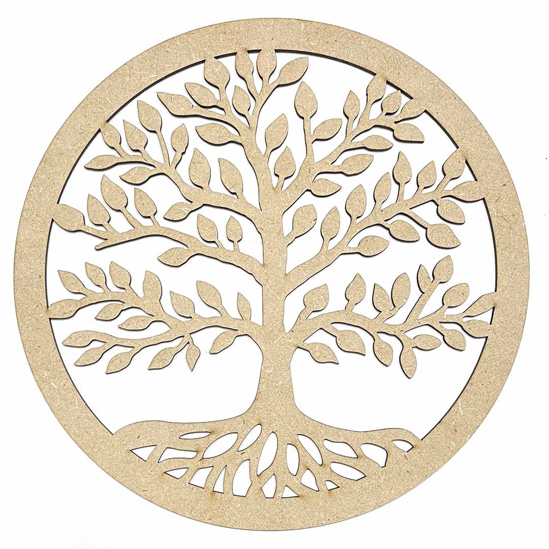 Tree Of Life Design MDF Cutout Base for DIY | Tree of Life | Life of Tree | Art Craft | Craft Store Online | MDF Cutouts | Cutout Base | For DIY | MDF Design Cutouts