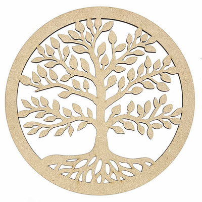 Tree Of Life Design MDF Cutout Base for DIY | Tree of Life | Life of Tree | Art Craft | Craft Store Online | MDF Cutouts | Cutout Base | For DIY | MDF Design Cutouts 