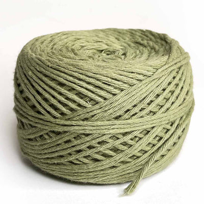 Pista Green Color 8 PLY Cotton Crochet Thread Balls for Weaving and Craft Making - 100GMS