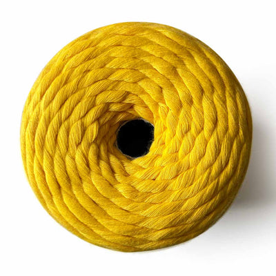 Mango Yellow - 4 mm Single Strand Macramé Cord | Twisted macrame Cord | Macrame cord | Adikala Craft Store | Art Craft | collection | Projects | DIY | Craft | Craft Making