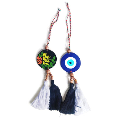 Evil Eye With Blessing Car Charm | With Blessing Car Charm | Evil Eye | Adikala Craft store | Adikala | Art Craft | Collection  | Projects