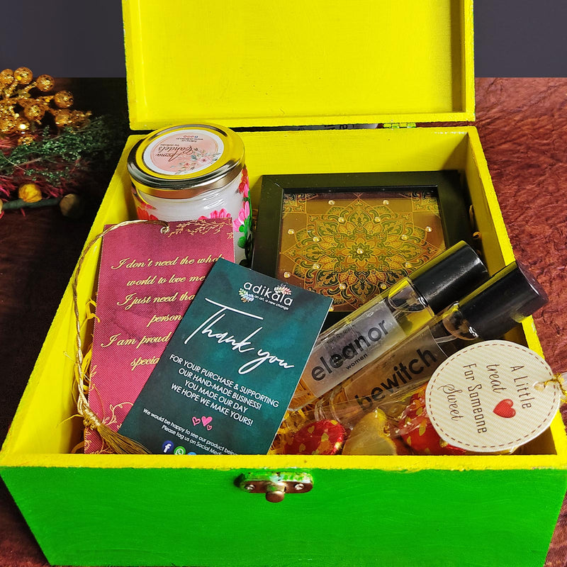 Handpainted Peacock Gift Box With Artisanal Goods | Traditional Design | Maroon Color Gifts | Mutiple Purpose | Adikala | Adikala Craft Store |  Craft | Art Craft | Gift | Gift Collection | Artisanal