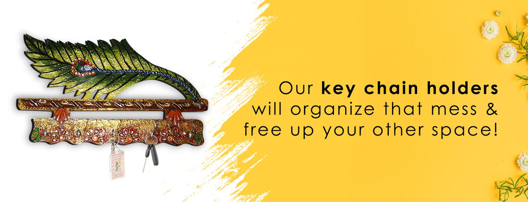 Peacock Feather Antique Key Holder | Antique Key Holder | Key Holder | | Adikala | Adikala Craft Store | Craft | Art Craft