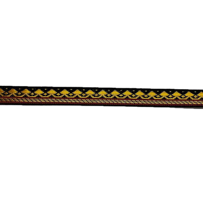 Black & Golden Zari Color Weaving Border (.5INCH)- ( 5 mtr )