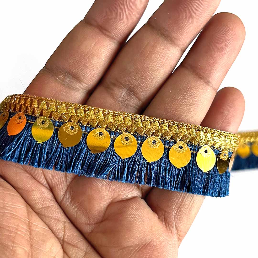 Blue Green Color Lace | Tassel Lace Borders | Green Color Lace | Tassels Lace & Borders | Craft Making Tassels | Decorative Lace | Saree Making Lace | Dress Making Lace | Craft Essentials | Amazing Art And Craft | Hobby Craft | Adikala Craft Store | Adikala