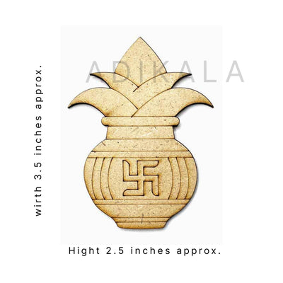 Small Size kalash | Kalash Engraved Design | kalash Pack of 10 | Pooja Decoration | Craft Making Product | Pichwai | Diwali Festivals | Festivals | Laser Cutting Design | Cutouts | Mdf Cutouts | Swastik | Kalash With Swastik Design | Wedding | Decoration | Crafting | Festivals | Craft Making | Amazing Art | Art | Craft | Green | Color | Golden | Gold | Plate | Adikala | Adikala Craft Store | Hobby Craft | Hobby India | Hobby