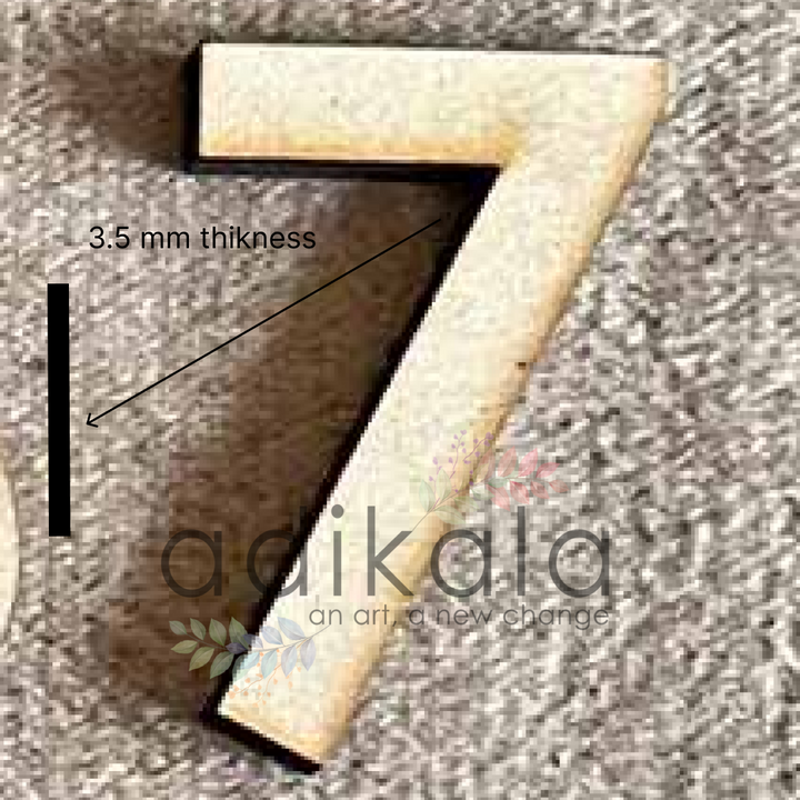 Number Design Cutout Design (1-12)