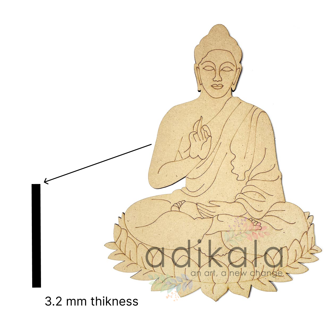 Lord Budhha Pre-marked MDF Cutout