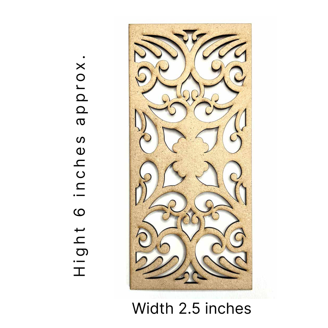 Abstract Pattern | Tealigjht Plater | Plater Pack | Craft | Art | Decoration | Hobby Craft | Hobby India | Art & Decoration | Mdf | MDF Cutouts | Laser Cutting Design | Adikala Craft