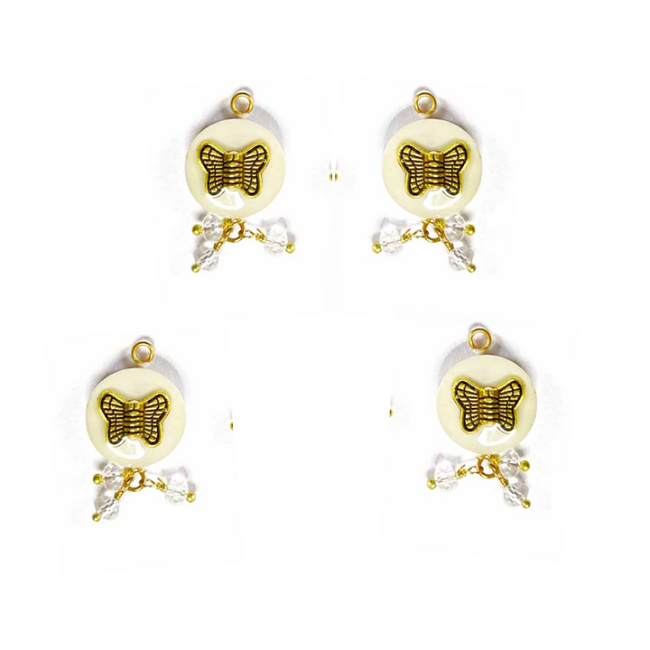 Cream Round Shape Button | Golden Metal Fancy button | Crystal Beads Stones Button | Butterfly Button | Hanging Button | Crystal Button | Round Shape Button | Fancy Buttons | Dress Making button | Round Shape Button | Buttons | Dress making Button | Beautiful Button | Hobby Craft | Adikala craft Store | Adikala India | Adikala