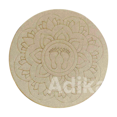 Mandala Charan Engraved Design Wall Plate Base