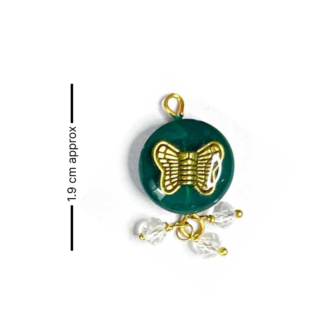 dark Green Button | Golden Metal Fancy button | Crystal Beads Stones Button | Butterfly Button | Hanging Button | Crystal Button | Round Shape Button | Fancy Buttons | Dress Making button | Round Shape Button | Buttons | Dress making Button | Beautiful Button | Hobby Craft | Adikala craft Store | Adikala India | Adikala