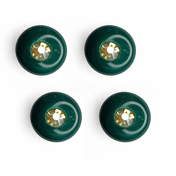 Bottle Green Color Round Fancy Buttons Set Of 10 | Bottle Green Color Round Fancy Buttons | Bottle Green Color | Fancy Button | Buttons | Art Craft | Decoration | Festivals | Jewellery Making | Jewellery | Project | Diy | Essentials | Adikala Craft Store