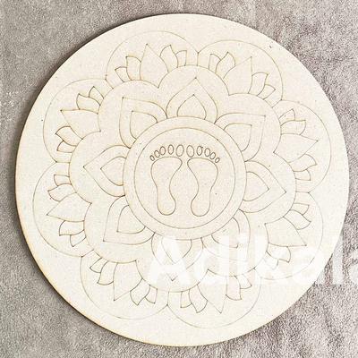 Mandala Charan Engraved Design Wall Plate Base