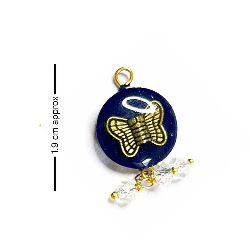 dark Blue Round Shape Button | Golden Metal Fancy button | Crystal Beads Stones Button | Butterfly Button | Hanging Button | Crystal Button | Round Shape Button | Fancy Buttons | Dress Making button | Round Shape Button | Buttons | Dress making Button | Beautiful Button | Hobby Craft | Adikala craft Store | Adikala India | Adikala