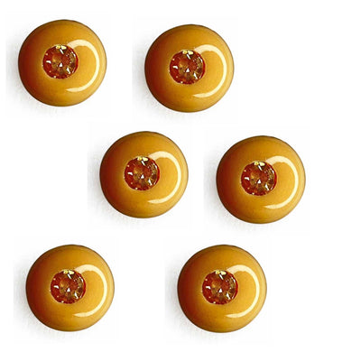 Peach Color Round Fancy Buttons Set Of 10 | Peach Color Round Fancy Buttons | Buttons Set Of 10 | Fancy Button | Buttons | Art Craft | Decoration | Festivals | Jewellery Making | Jewellery | Project | Diy | Essentials | Adikala Craft Store