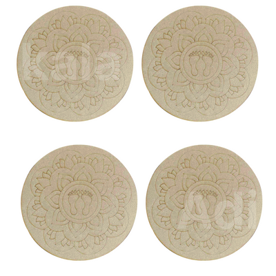 Mandala Charan Engraved Design Wall Plate Base