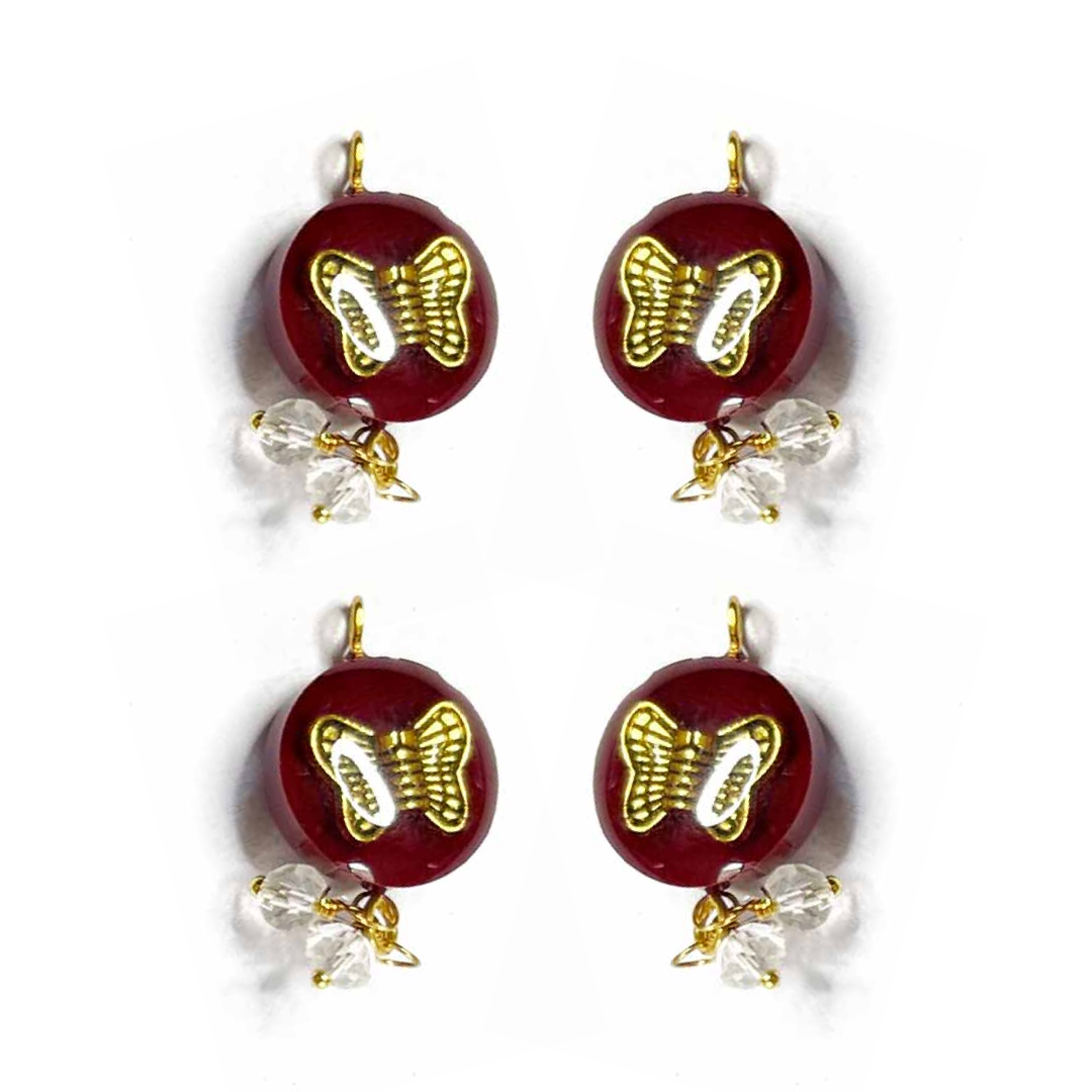 Maroon Round Shape Button | Golden Metal Fancy button | Crystal Beads Stones Button | Butterfly Button | Hanging Button | Crystal Button | Round Shape Button | Fancy Buttons | Dress Making button | Round Shape Button | Buttons | Dress making Button | Beautiful Button | Hobby Craft | Adikala craft Store | Adikala India | Adikala