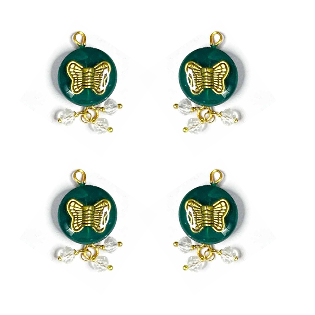 dark Green Button | Golden Metal Fancy button | Crystal Beads Stones Button | Butterfly Button | Hanging Button | Crystal Button | Round Shape Button | Fancy Buttons | Dress Making button | Round Shape Button | Buttons | Dress making Button | Beautiful Button | Hobby Craft | Adikala craft Store | Adikala India | Adikala