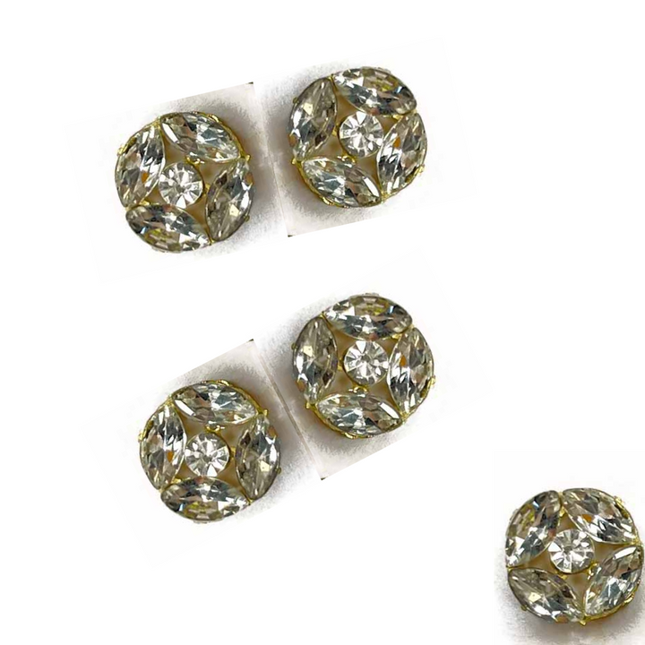 Natural Color Crystal Buttons | Crystal Buttons | Round Shape Buttons | Fancy Buttons | Stones Buttons | Buttons Set of 10 | Fancy Buttons | Dress Making button | Round Shape Button | Buttons | Dress making Button | Beautiful Button | Hobby Craft | Adikala craft Store | Adikala India | Adikala