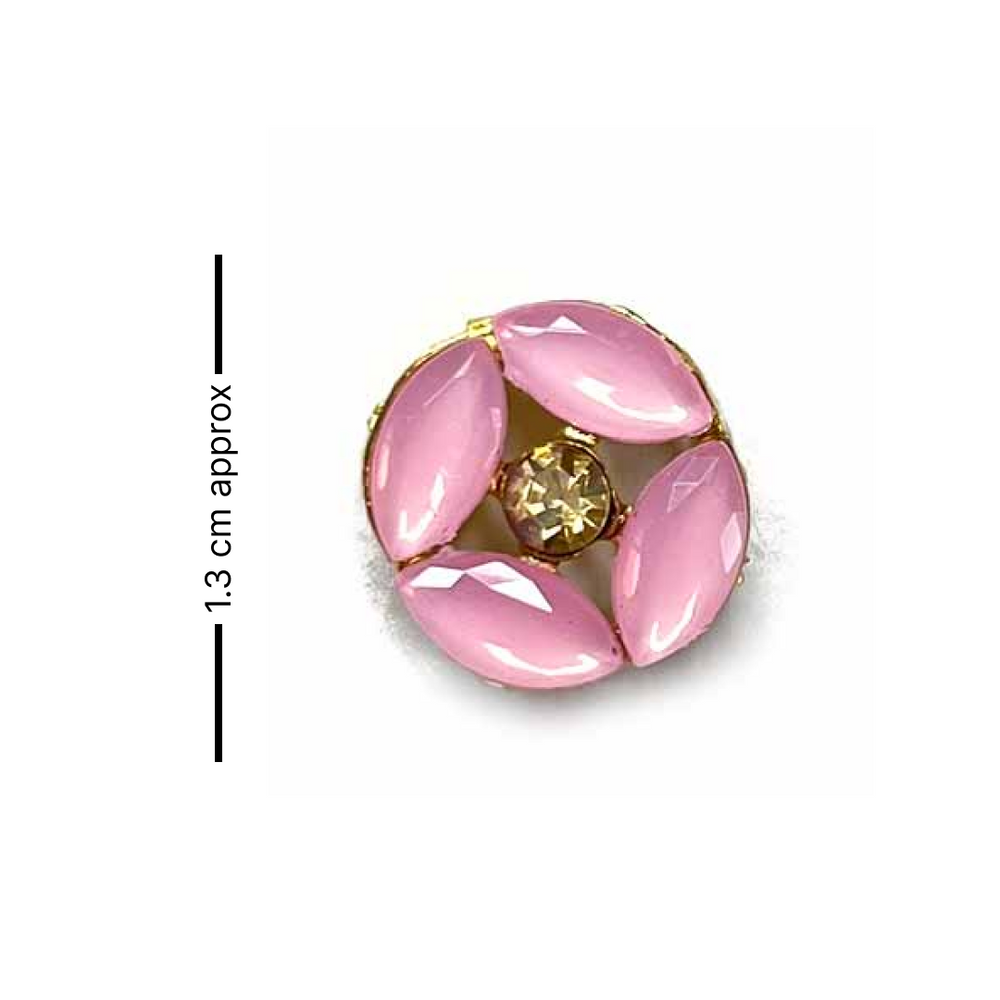 Pink Color Crystal Buttons | Crystal Buttons | Round Shape Buttons | Fancy Buttons | Stones Buttons | Buttons Set of 10 | Fancy Buttons | Dress Making button | Round Shape Button | Buttons | Dress making Button | Beautiful Button | Hobby Craft | Adikala craft Store | Adikala India | Adikala