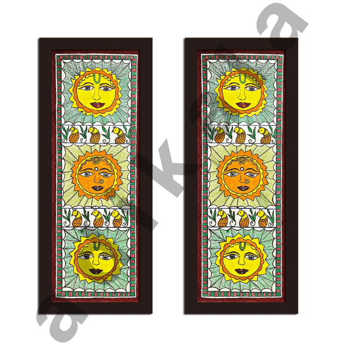 Sun Painting | 3 Diffrent Sun Faces Painting | | madhubani Painting | Paintings | Acrylic Paintings | Pichwai | Pichwai Paintings | Sun Face Paintings | Indian Painting | indian Culture | Adikala Craft Store | Adikala