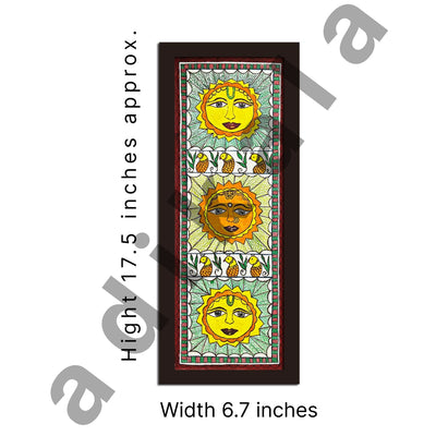 Sun Painting | 3 Diffrent Sun Faces Painting | | madhubani Painting | Paintings | Acrylic Paintings | Pichwai | Pichwai Paintings | Sun Face Paintings | Indian Painting | indian Culture | Adikala Craft Store | Adikala