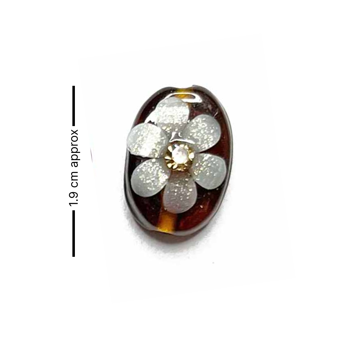 Brown Color Button | Jarkan | Oval Shape Button | Button Set of 10 | White Flower Button | Fancy Buttons | Dress Making button | Round Shape Button | Buttons | Dress making Button | Beautiful Button | Hobby Craft | Adikala craft Store | Adikala India | Adikala