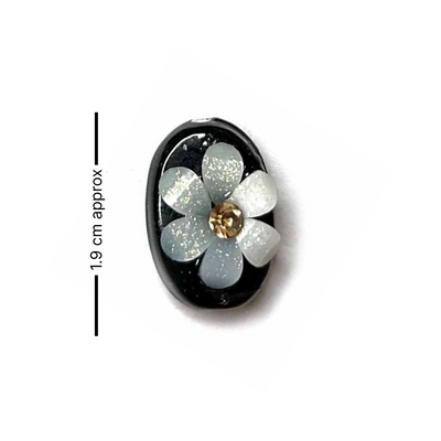 Black Color Button | Jarkan | Oval Shape Button | Button Set of 10 | White Flower Button | Fancy Buttons | Dress Making button | Round Shape Button | Buttons | Dress making Button | Beautiful Button | Hobby Craft | Adikala craft Store | Adikala India | Adikala