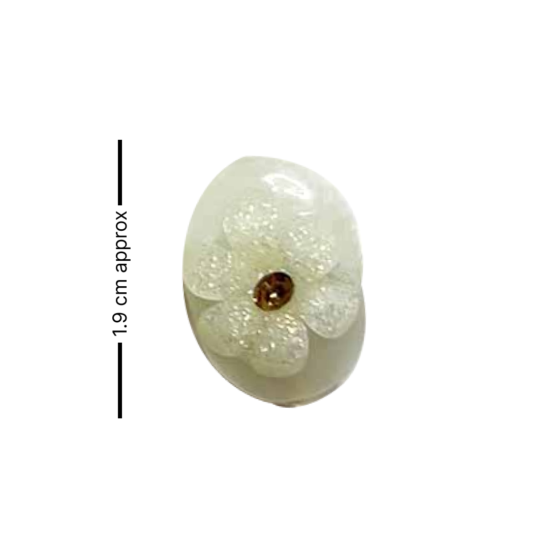 Cream Color Button | Jarkan | Oval Shape Button | Button Set of 10 | White Flower Button | Fancy Buttons | Dress Making button | Round Shape Button | Buttons | Dress making Button | Beautiful Button | Hobby Craft | Adikala craft Store | Adikala India | Adikala