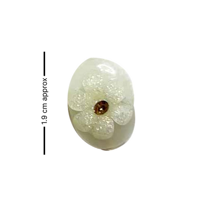 Cream Color Button | Jarkan | Oval Shape Button | Button Set of 10 | White Flower Button | Fancy Buttons | Dress Making button | Round Shape Button | Buttons | Dress making Button | Beautiful Button | Hobby Craft | Adikala craft Store | Adikala India | Adikala