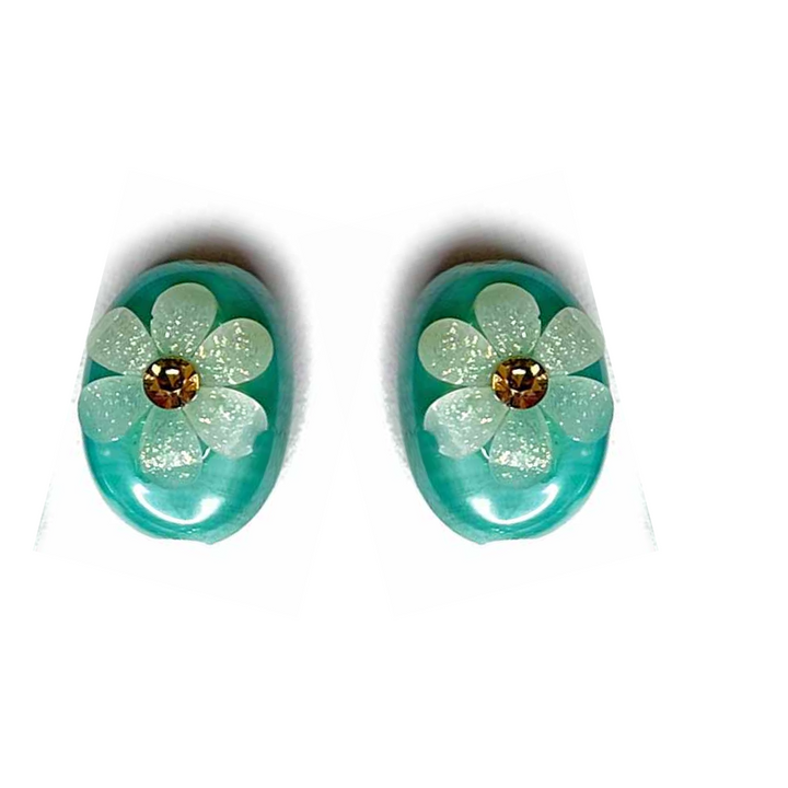Firozi Color Button | Jarkan | Oval Shape Button | Button Set of 10 | White Flower Button | Fancy Buttons | Dress Making button | Round Shape Button | Buttons | Dress making Button | Beautiful Button | Hobby Craft | Adikala craft Store | Adikala India | Adikala